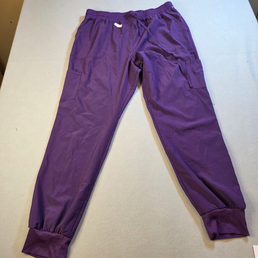 Scrubaid Purple Jogger Scrub Pants Womens XL Tapered Fit Four Way Stretch 1335 - Picture 1 of 7